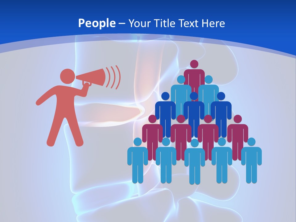 Bulging Bone Nerve PowerPoint Template