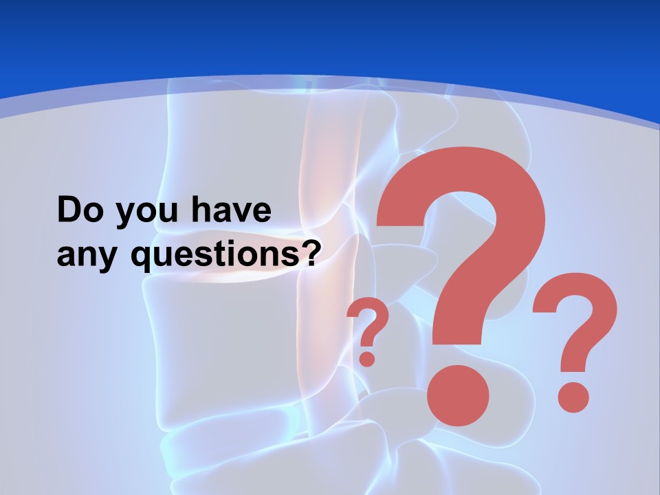 Bulging Bone Nerve PowerPoint Template