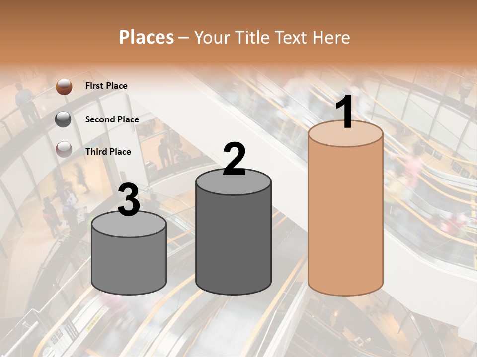 Mobile Pedestrian Life PowerPoint Template
