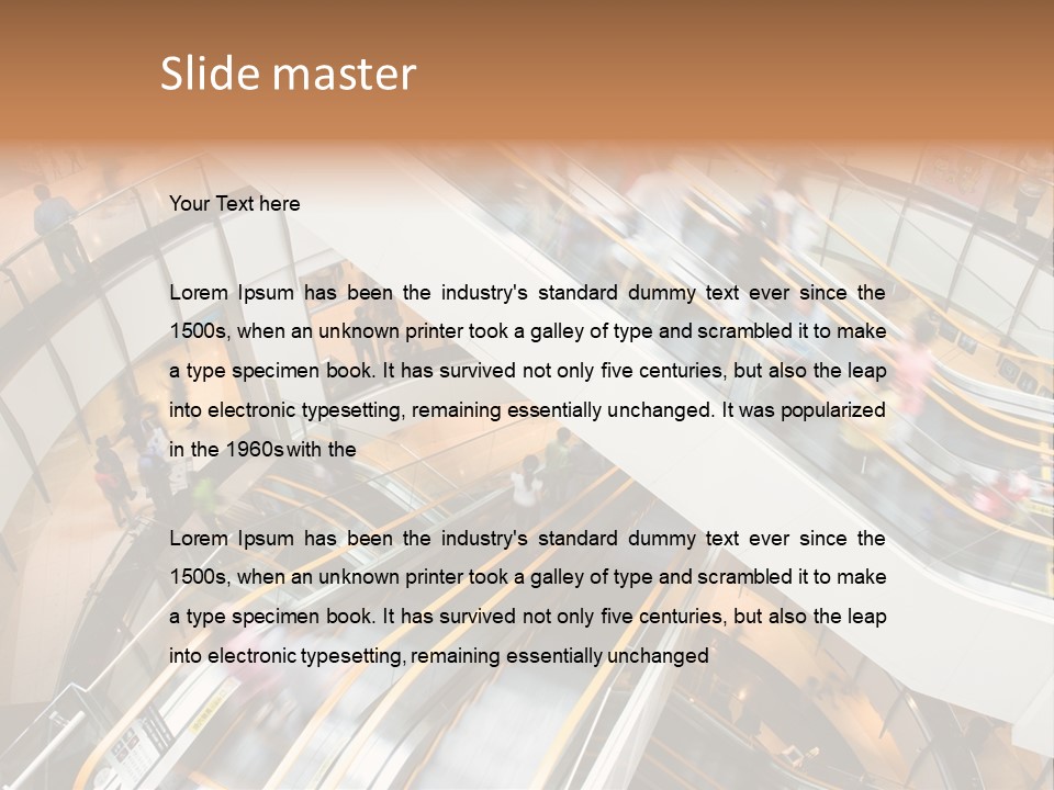 Mobile Pedestrian Life PowerPoint Template