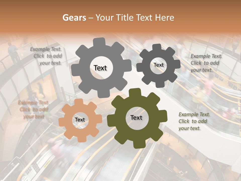 Mobile Pedestrian Life PowerPoint Template