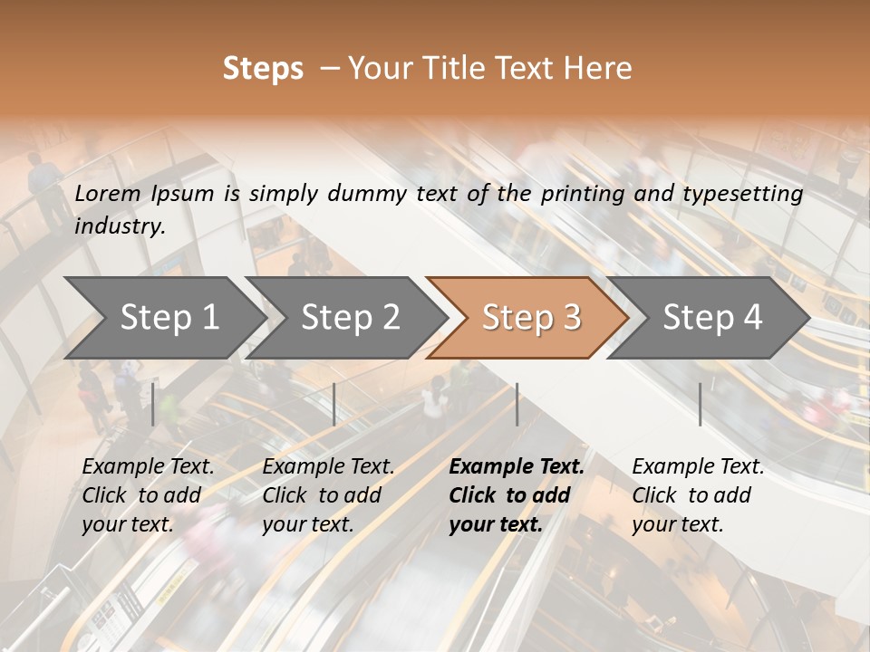 Mobile Pedestrian Life PowerPoint Template