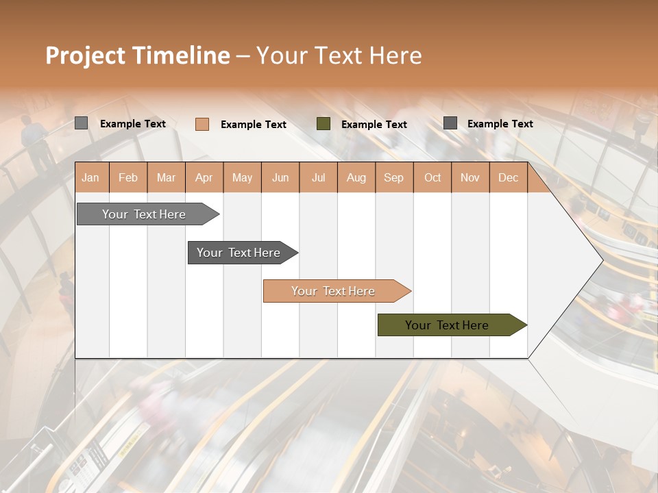 Mobile Pedestrian Life PowerPoint Template