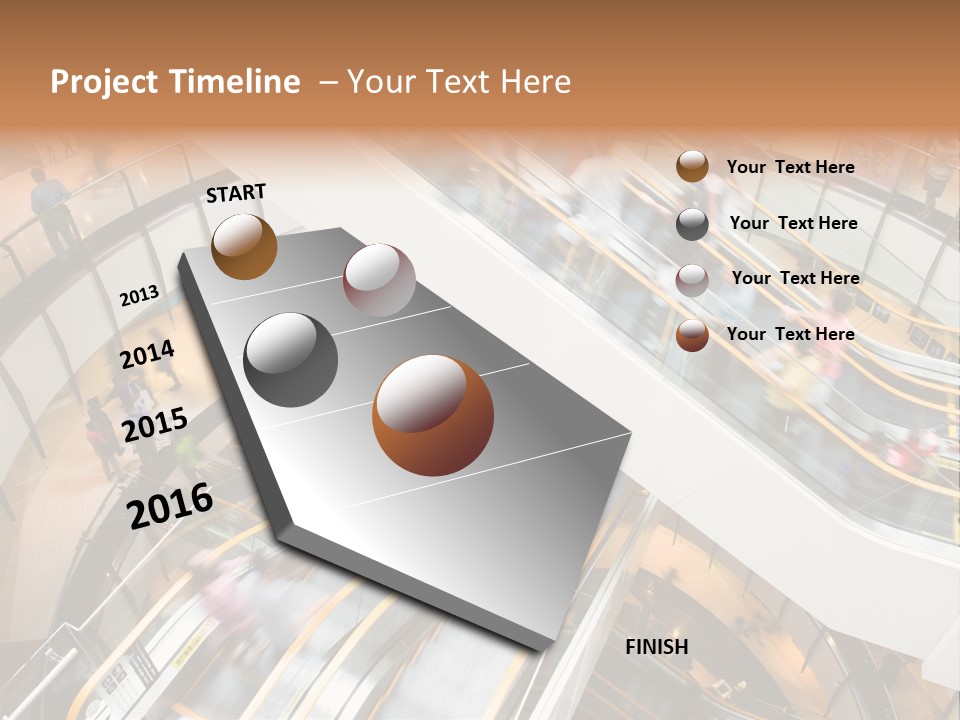 Mobile Pedestrian Life PowerPoint Template