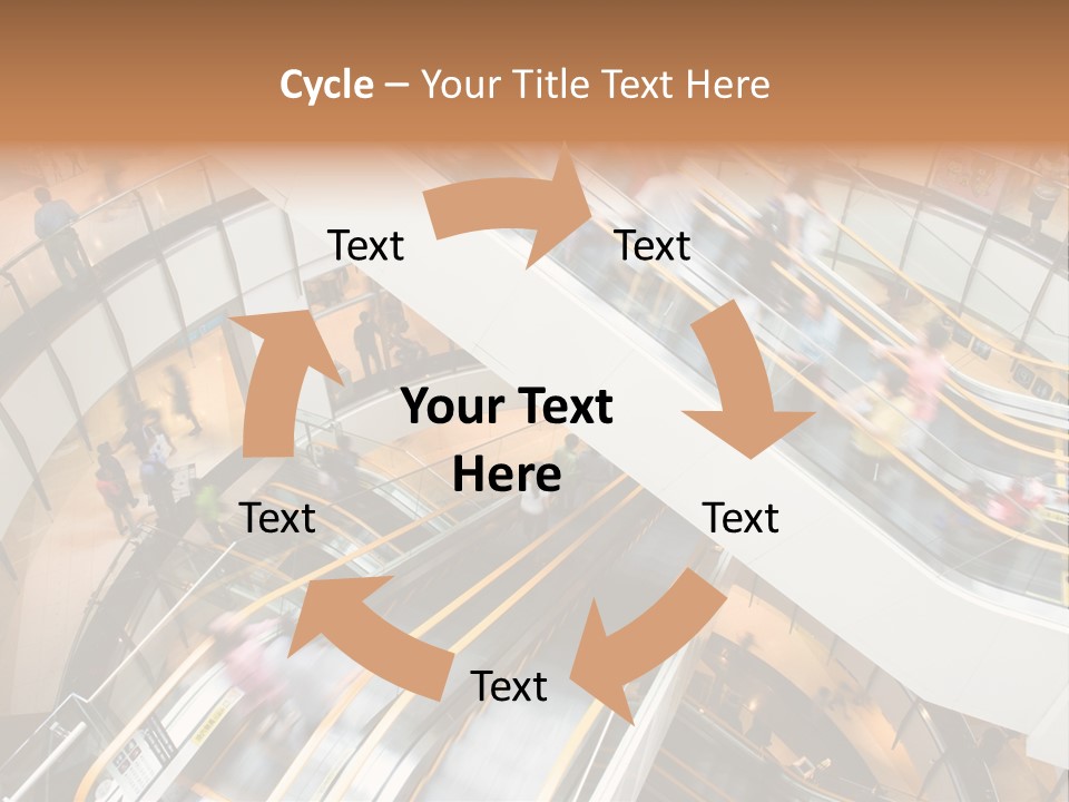 Mobile Pedestrian Life PowerPoint Template