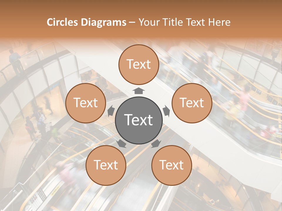 Mobile Pedestrian Life PowerPoint Template