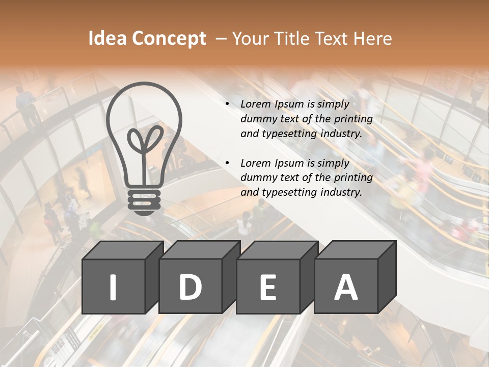 Mobile Pedestrian Life PowerPoint Template