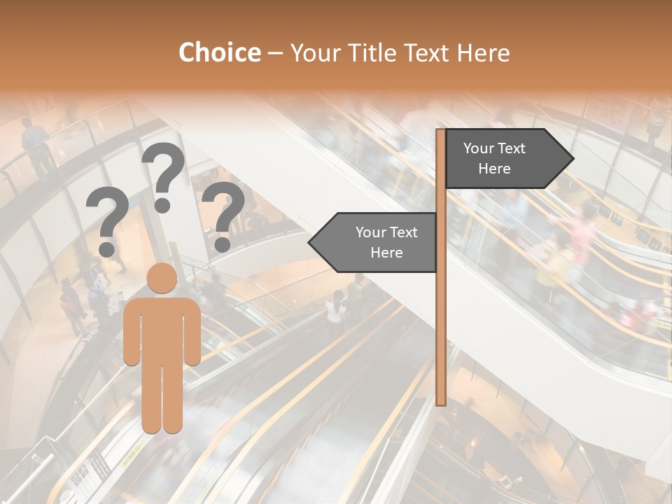 Mobile Pedestrian Life PowerPoint Template