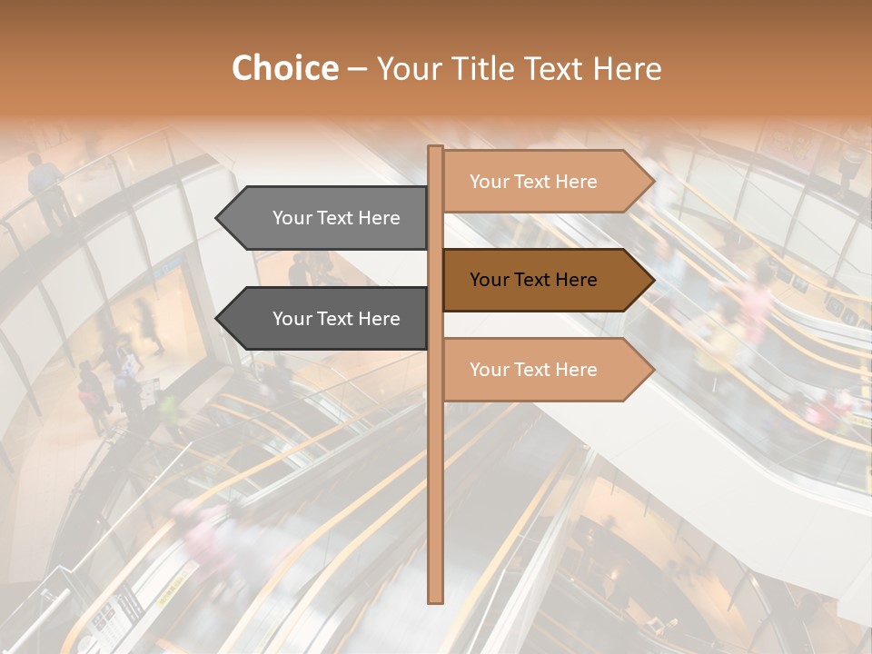 Mobile Pedestrian Life PowerPoint Template
