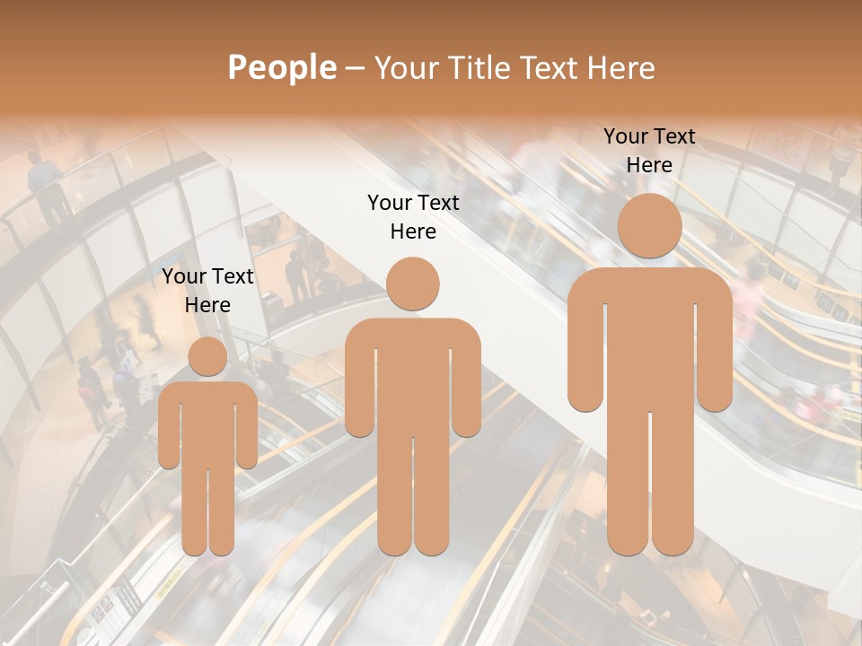 Mobile Pedestrian Life PowerPoint Template