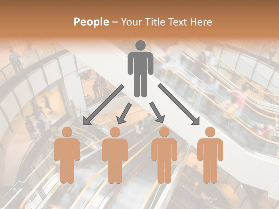 Mobile Pedestrian Life PowerPoint Template