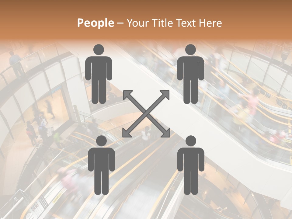Mobile Pedestrian Life PowerPoint Template