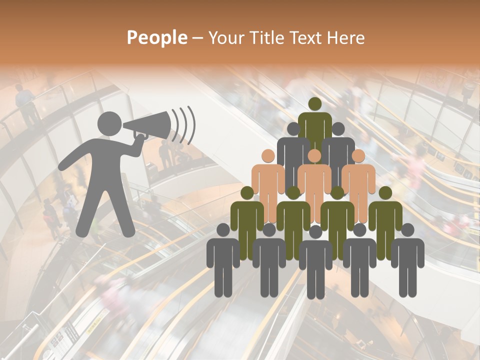 Mobile Pedestrian Life PowerPoint Template