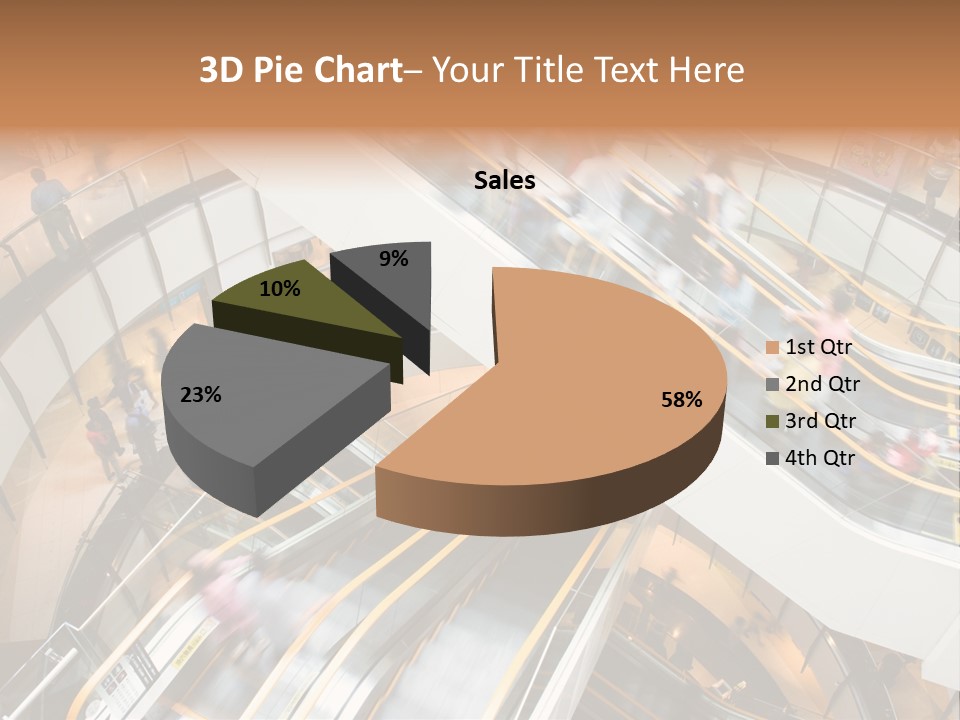 Mobile Pedestrian Life PowerPoint Template