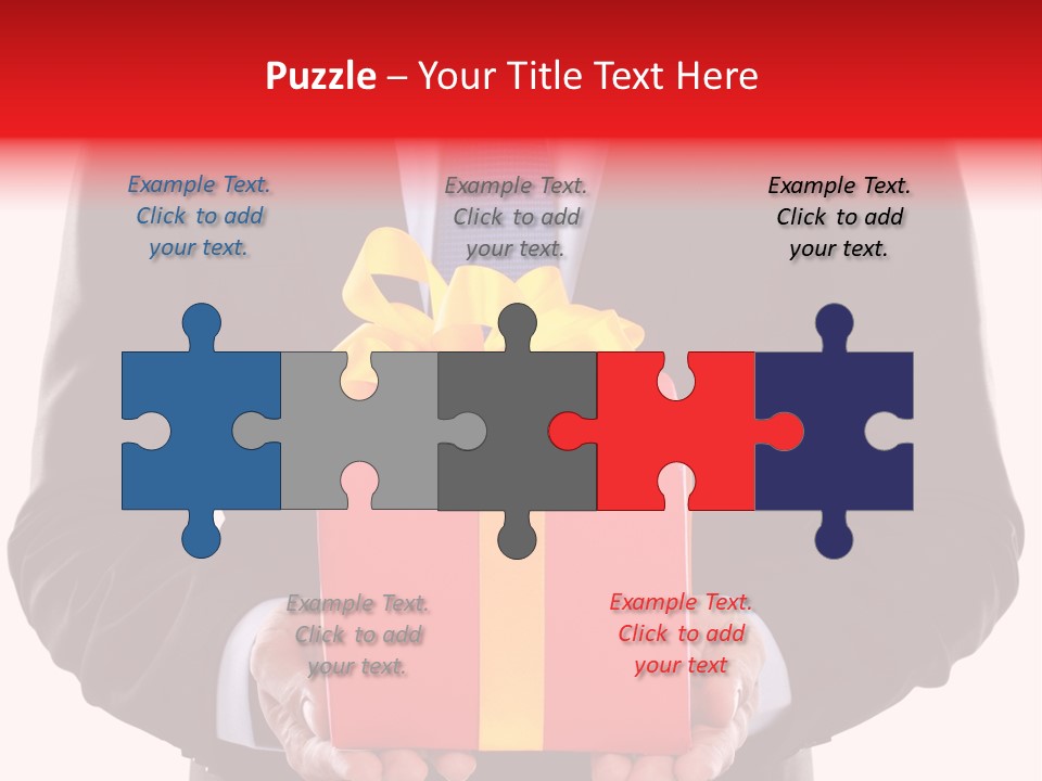 Holiday Person Package PowerPoint Template