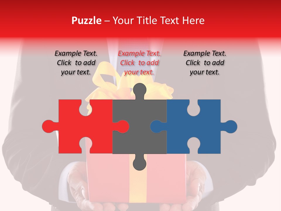 Holiday Person Package PowerPoint Template