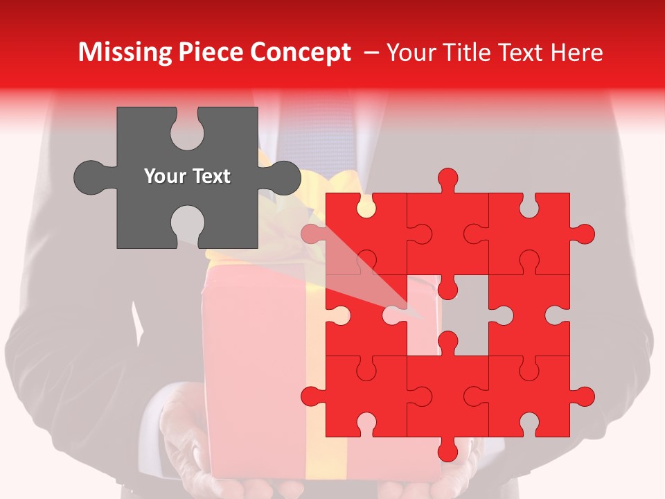 Holiday Person Package PowerPoint Template