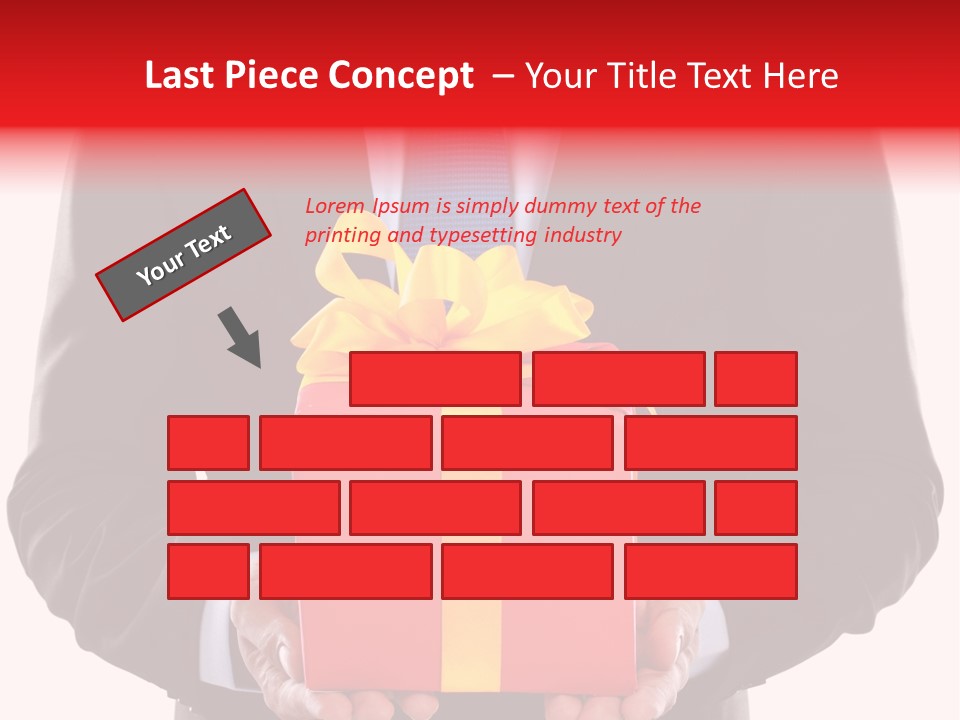 Holiday Person Package PowerPoint Template