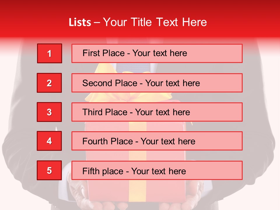 Holiday Person Package PowerPoint Template
