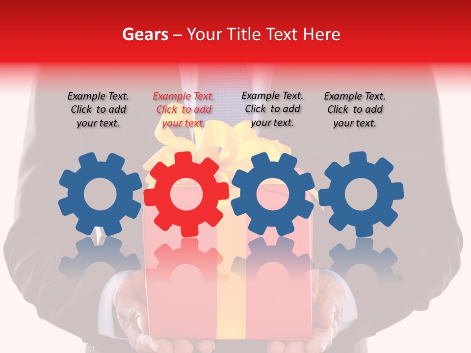 Holiday Person Package PowerPoint Template