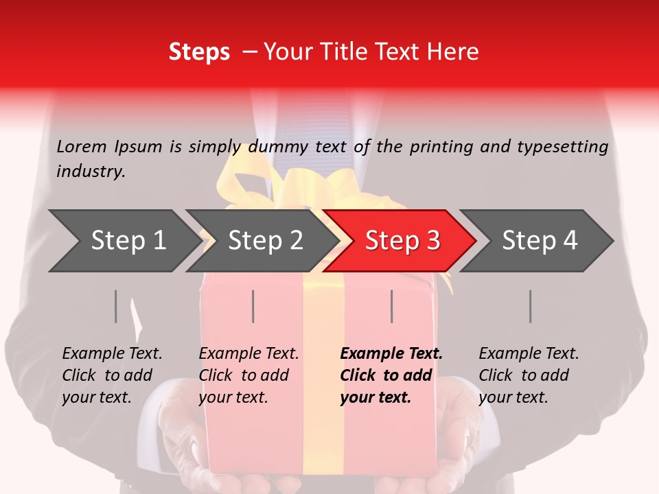 Holiday Person Package PowerPoint Template