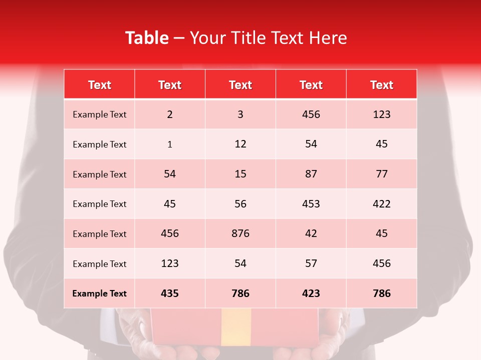 Holiday Person Package PowerPoint Template