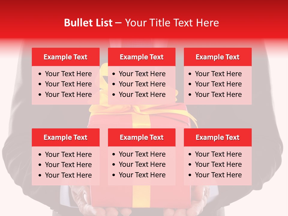 Holiday Person Package PowerPoint Template