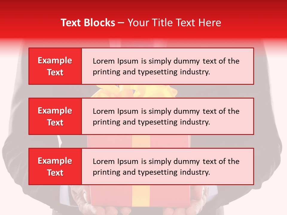 Holiday Person Package PowerPoint Template