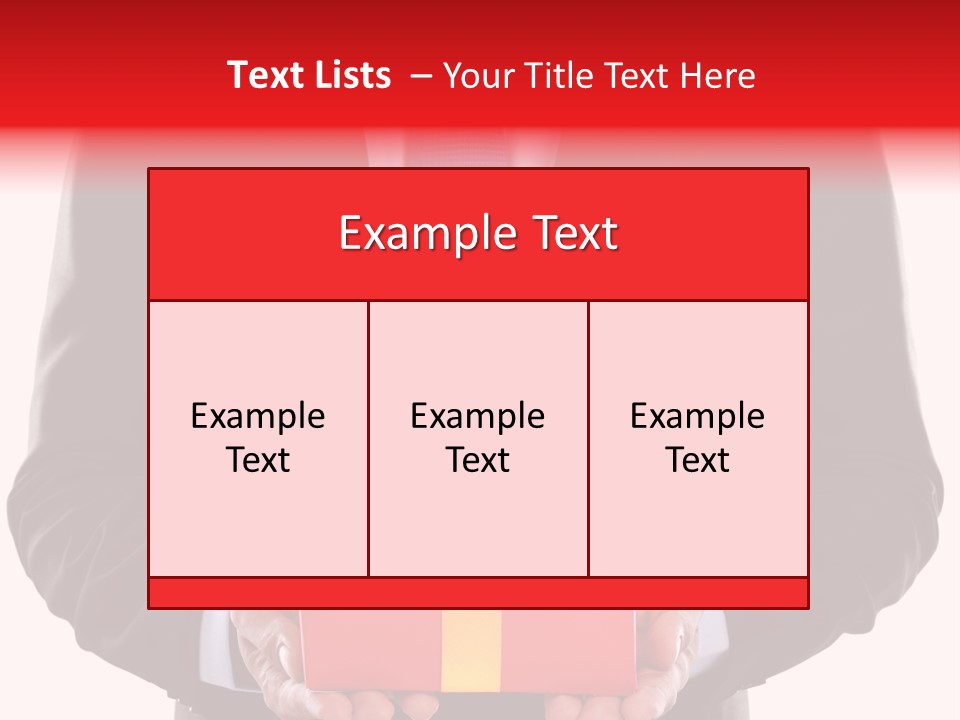Holiday Person Package PowerPoint Template
