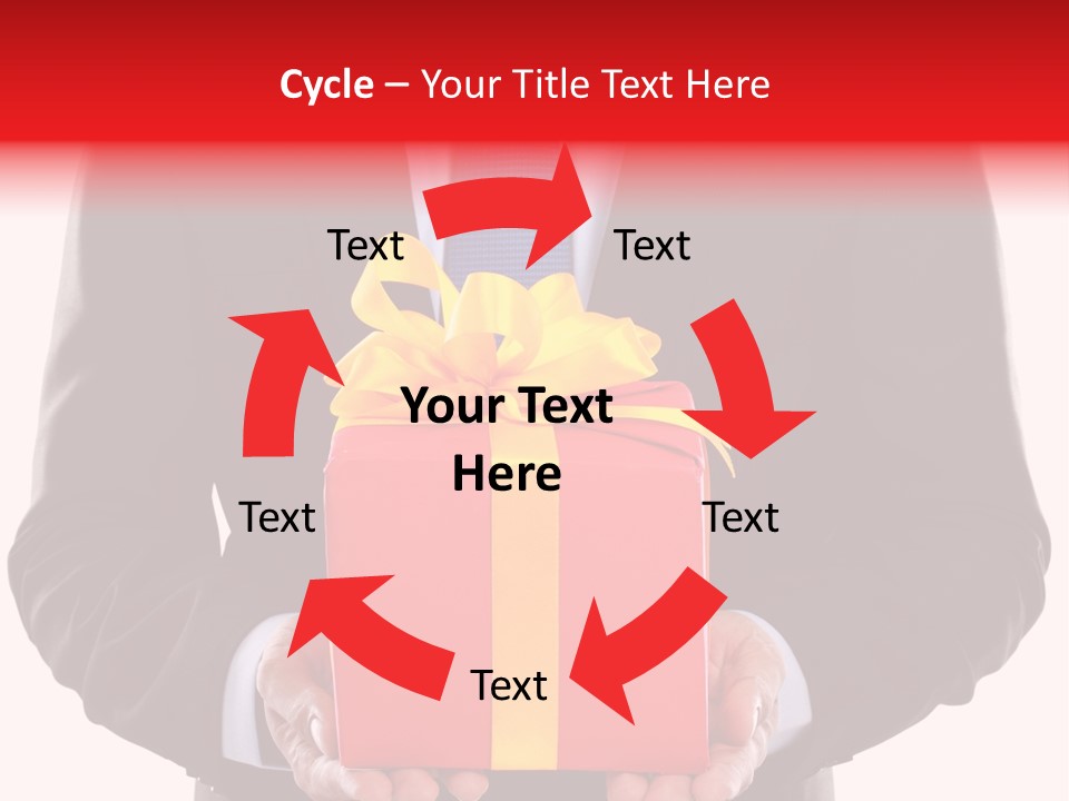 Holiday Person Package PowerPoint Template