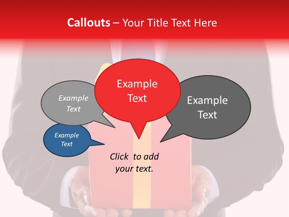 Holiday Person Package PowerPoint Template