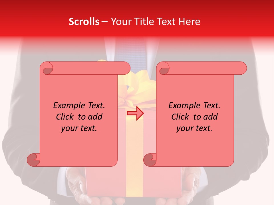 Holiday Person Package PowerPoint Template