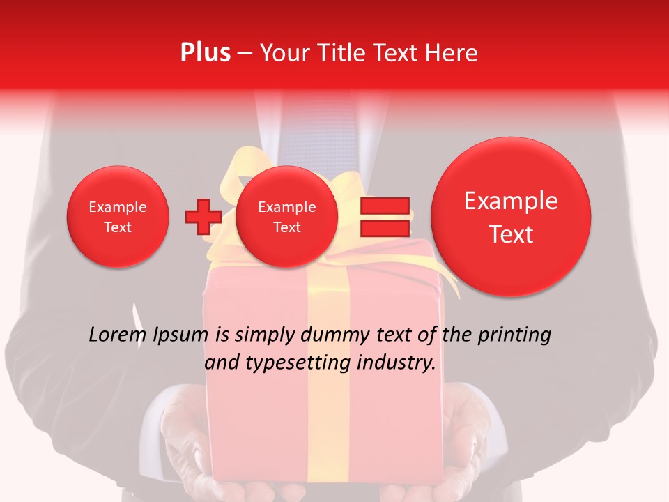 Holiday Person Package PowerPoint Template