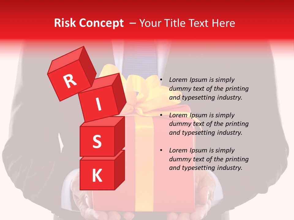 Holiday Person Package PowerPoint Template