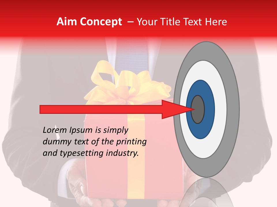 Holiday Person Package PowerPoint Template