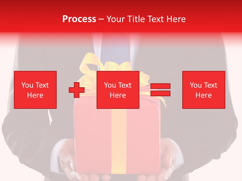 Holiday Person Package PowerPoint Template