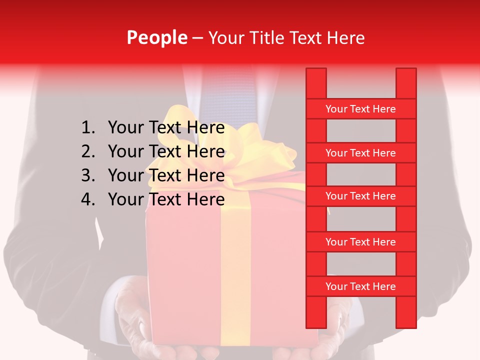 Holiday Person Package PowerPoint Template