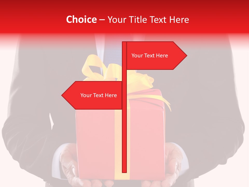 Holiday Person Package PowerPoint Template