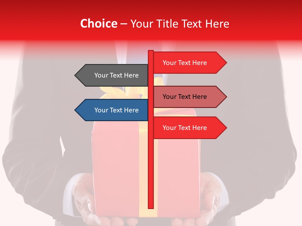 Holiday Person Package PowerPoint Template