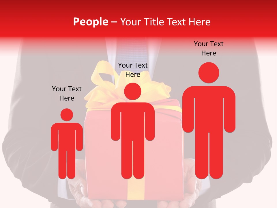 Holiday Person Package PowerPoint Template