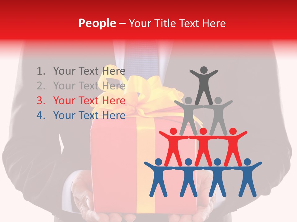 Holiday Person Package PowerPoint Template