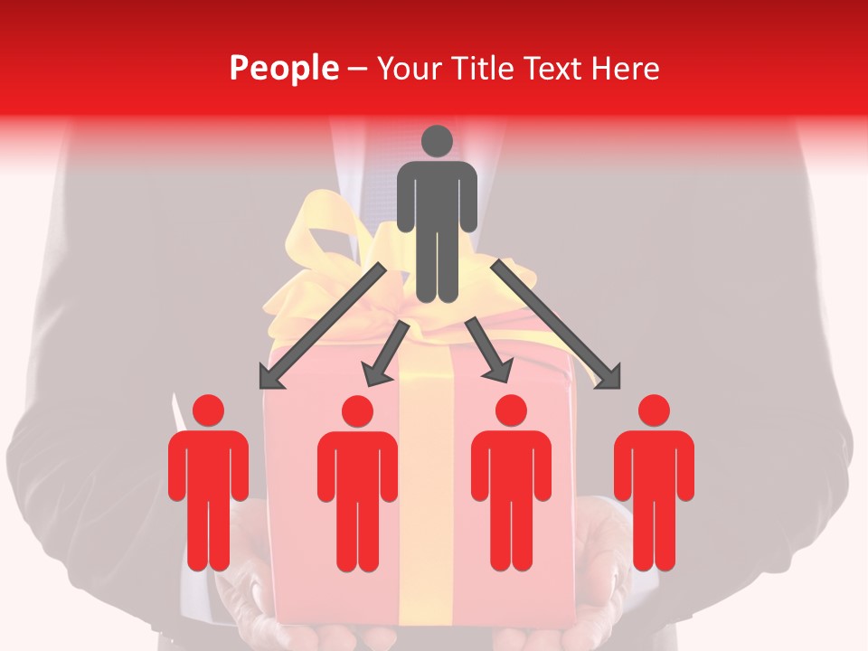 Holiday Person Package PowerPoint Template