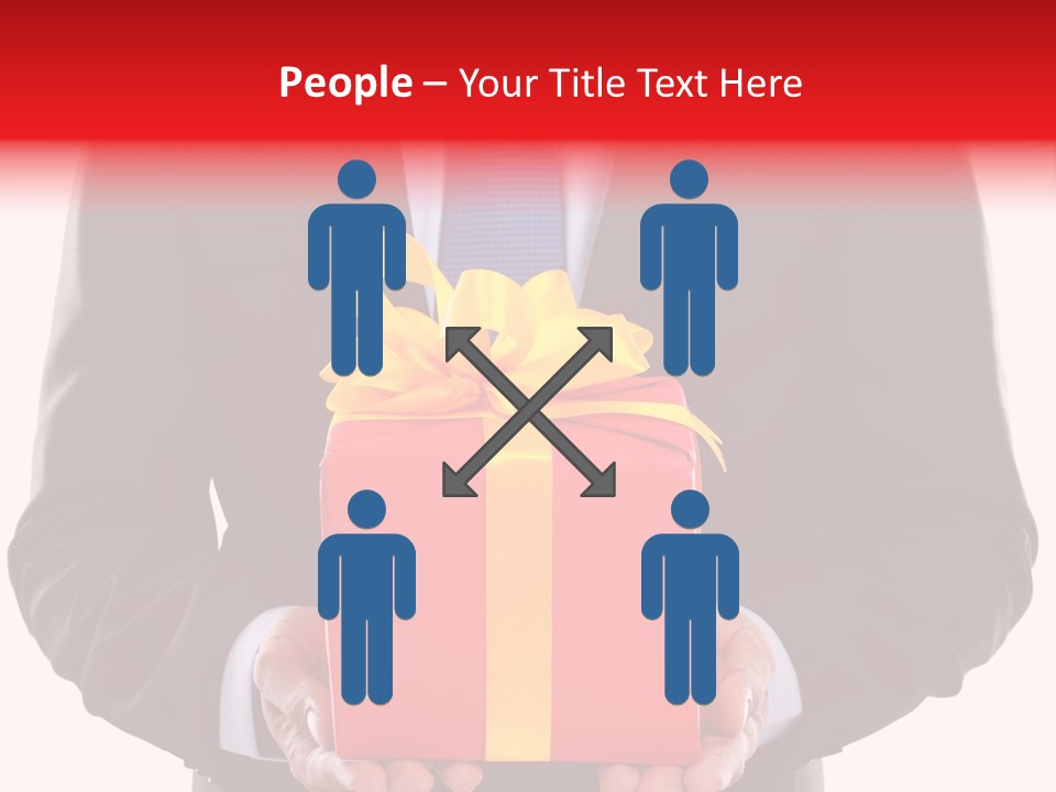 Holiday Person Package PowerPoint Template