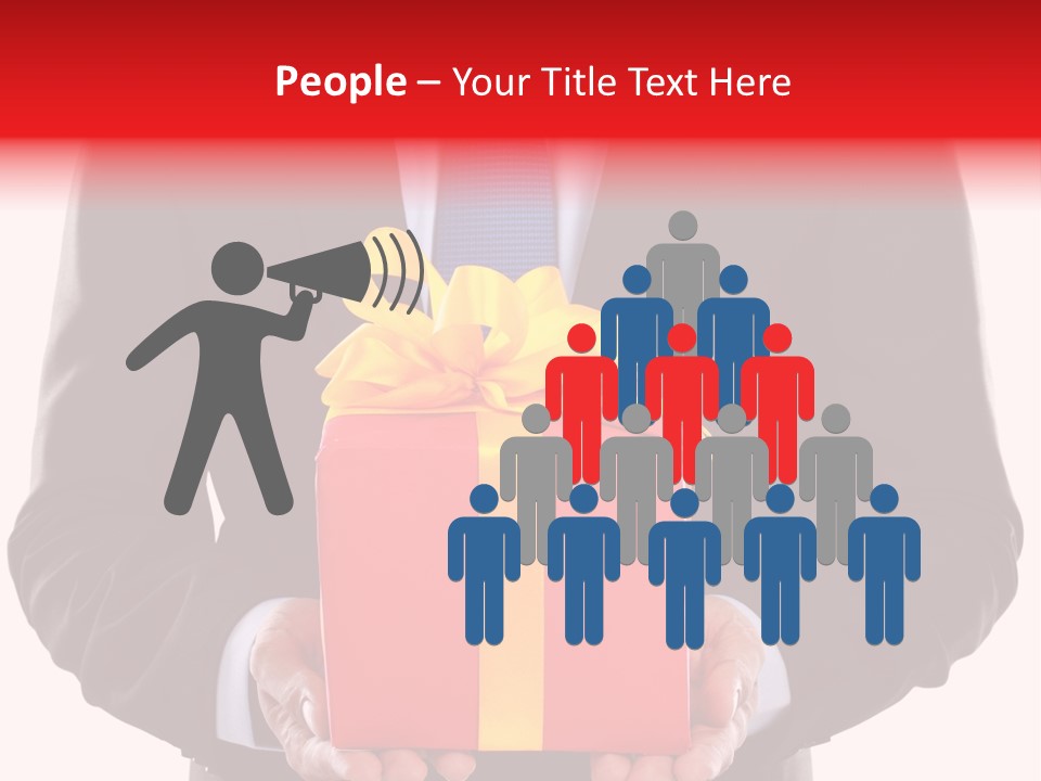 Holiday Person Package PowerPoint Template