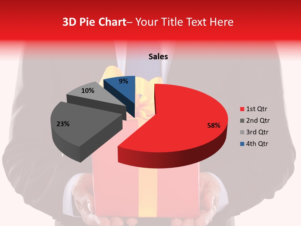 Holiday Person Package PowerPoint Template
