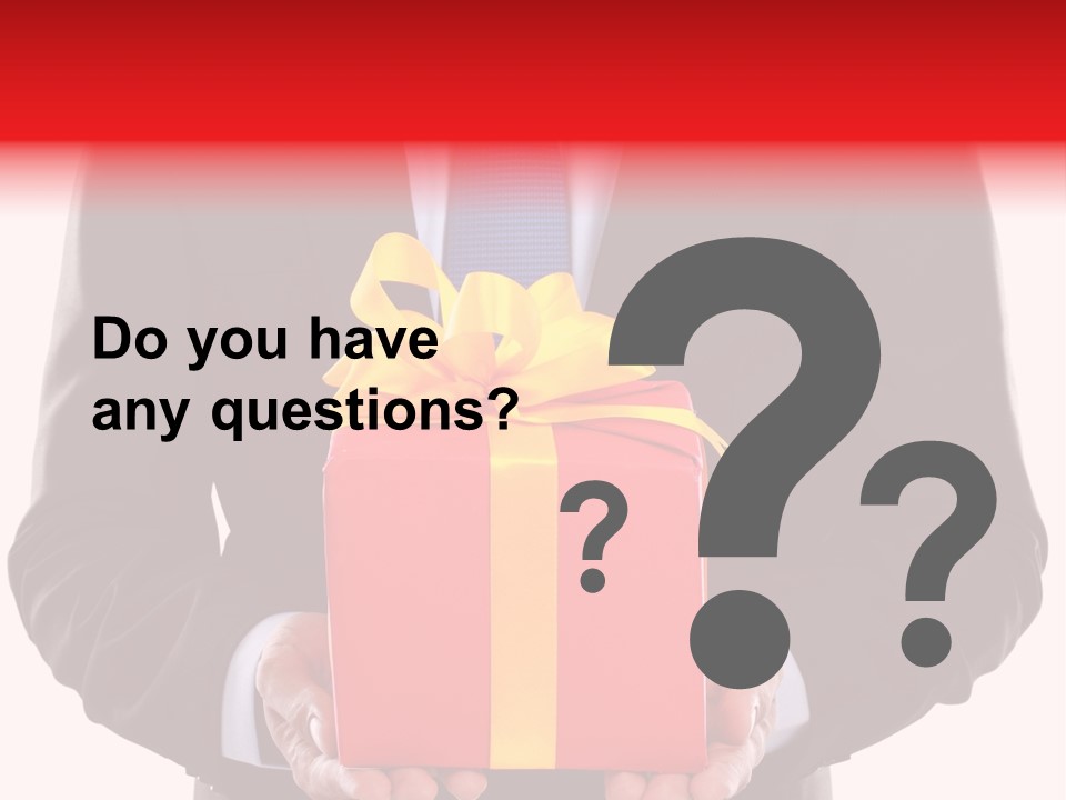 Holiday Person Package PowerPoint Template