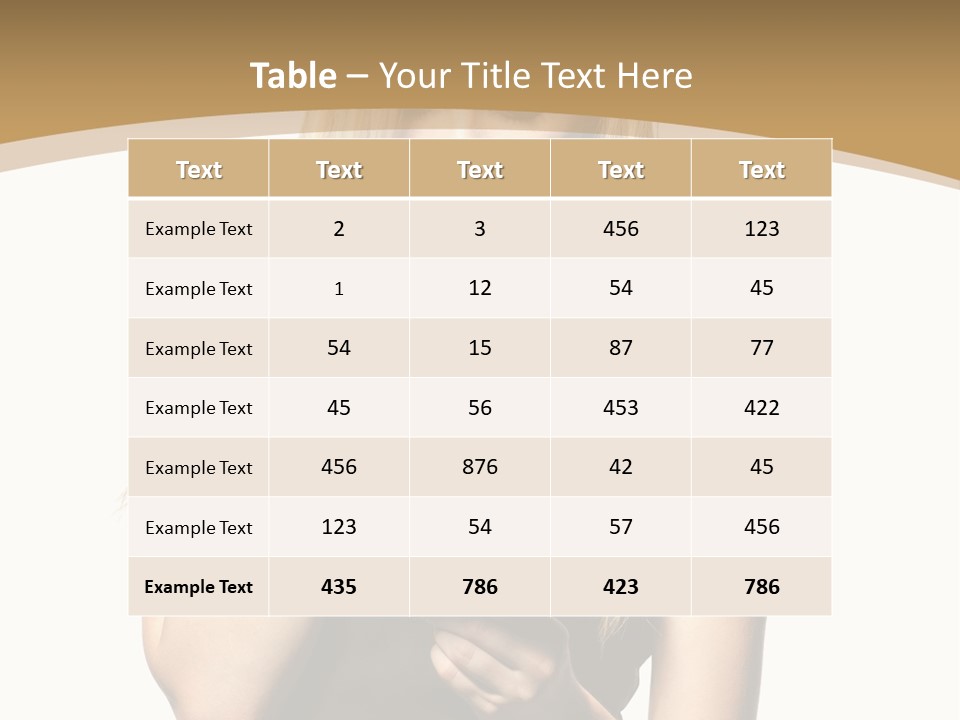 Skin Human Young PowerPoint Template