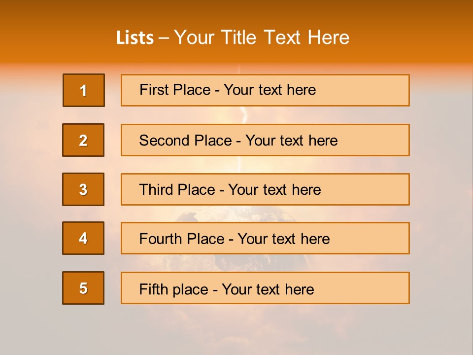 Power World Christ PowerPoint Template