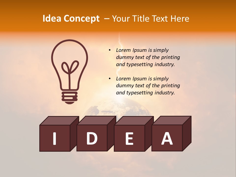 Power World Christ PowerPoint Template