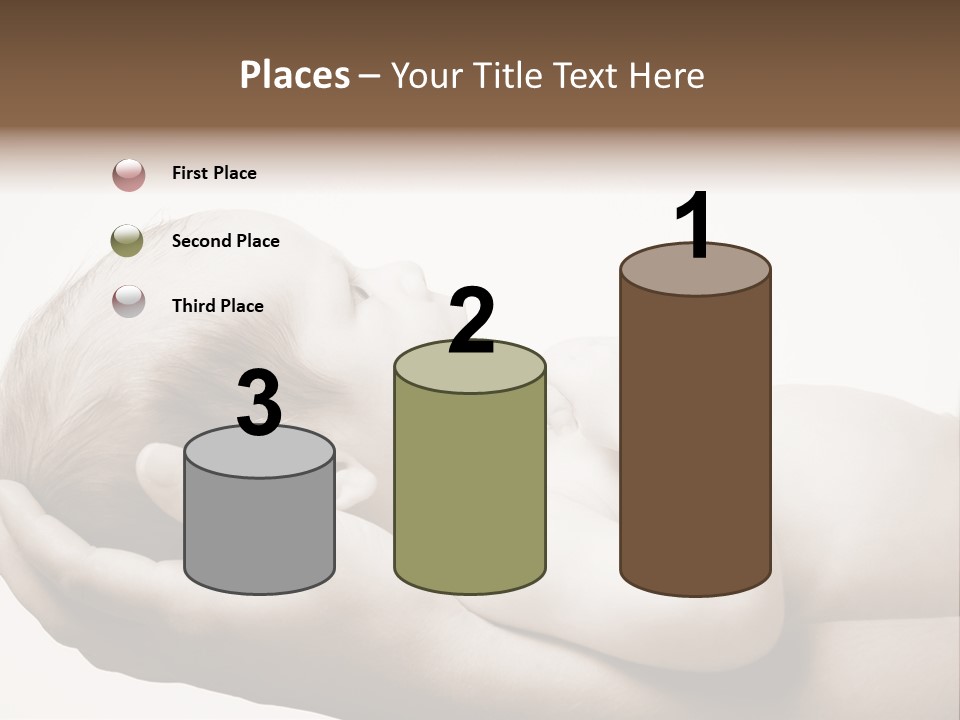 A Person Holding A Baby In Their Hands PowerPoint Template